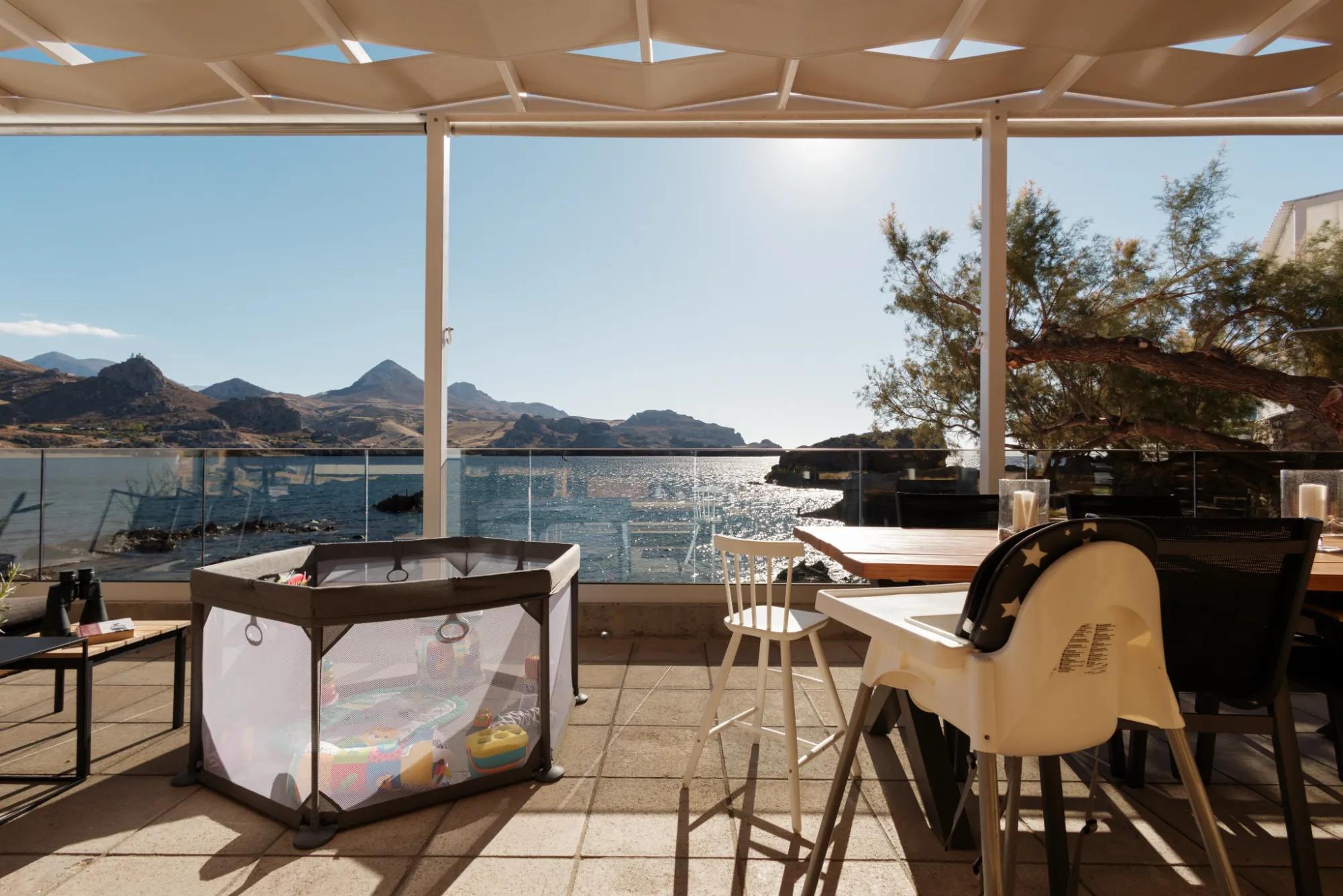 Outdoor family space at Palio Damnoni villa